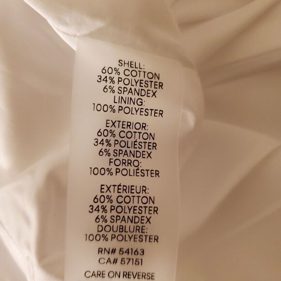 Calvin Klein Petite Scalloped Open-Front Jacket size 6P in White - NEW - Picture 14 of 14